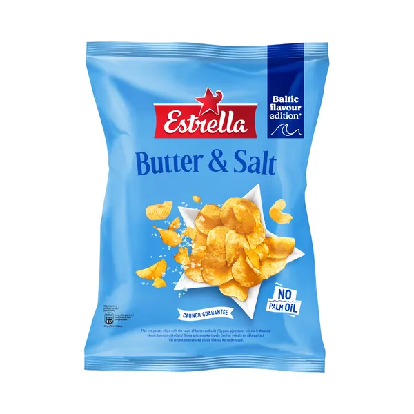 Kartulikrõpsud või ja soolamaitselised, ESTRELLA, 170g