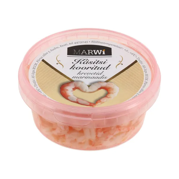 Käsitsikooritud krevetid marinaadis 150 g neto, MARWI, 300 g