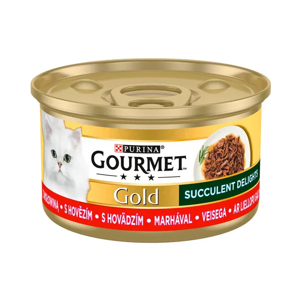 Kassikonserv loomalihaga, GOURMET GOLD, 85 g