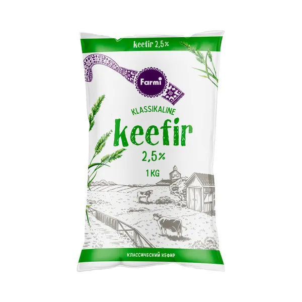 Keefir 2,5% kiles, FARMI, 1 kg