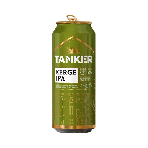 Õlu TANKER Kerge IPA 5,2%, 0.5l purk Pant C, R22/165616/37