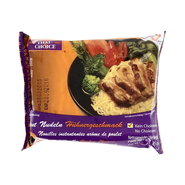 Kiirnuudlid kanalihamaitselised, THAI CHOICE, 85 g