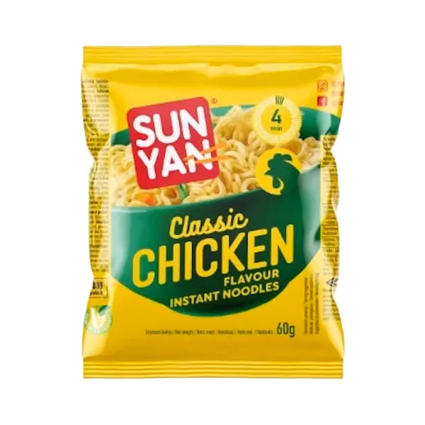 Kiirnuudlid kanamaitseline, SUN YAN, 60g
