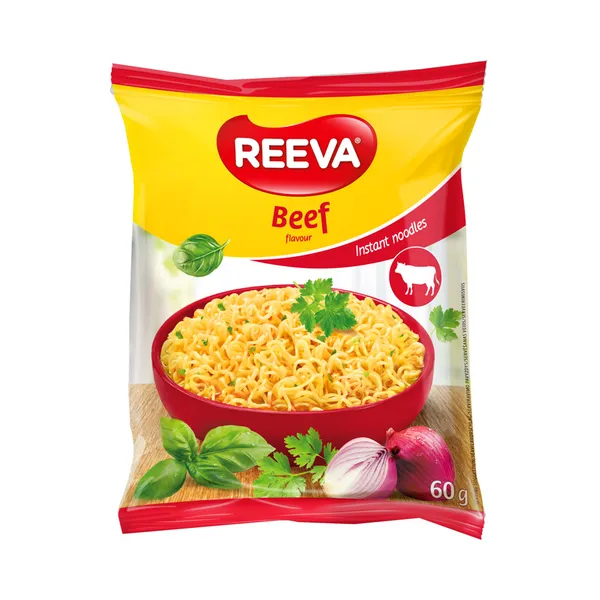 Kiirnuudlid veiselihamaitselised, REEVA, 60 g