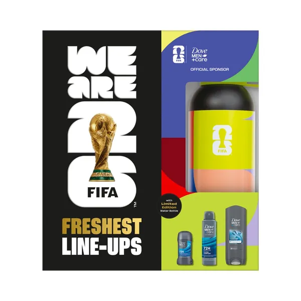 Kinkekomplekt FIFA joogipudeliga, DOVE MEN, 1 tk
