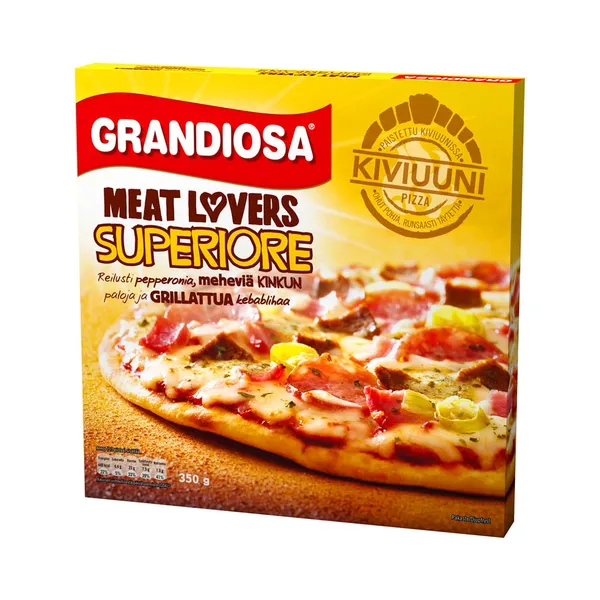 Kiviahjupitsa Superiore for Meat Lovers, GRANDIOSA, 350 g