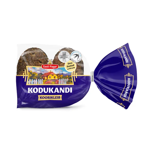 Kodukandi koorikleib, EESTI PAGAR, 4x75 g