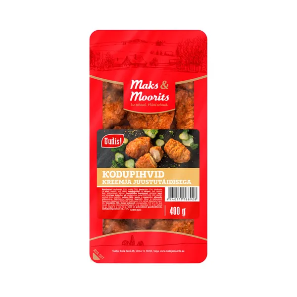 Kodupihvid kreemja juustutäidisega, MAKS&MOORITS, 400 g