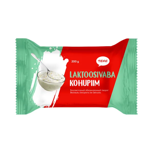 Kohupiim rasvata laktoosivaba, TERE, 200 g