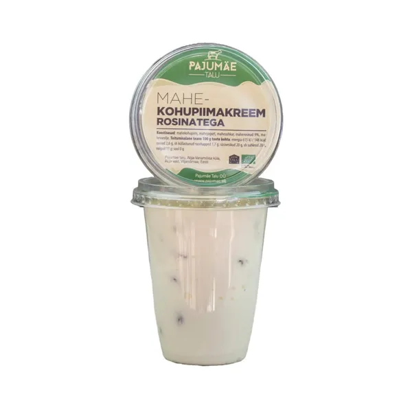 Kohupiimakreem rosinatega, mahe, PAJUMÄE TALU, 380 g