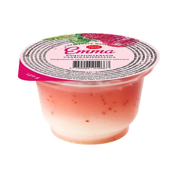 Kohupiimakreem vaarikakisselliga, EMMA, 150 g