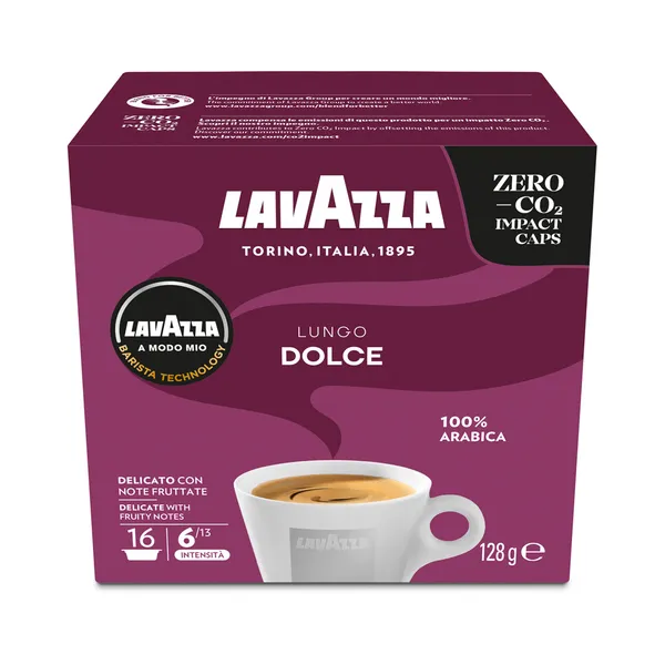 Kohvikapslid A Modo Mio Lungo Dolce, LAVAZZA, 16tk