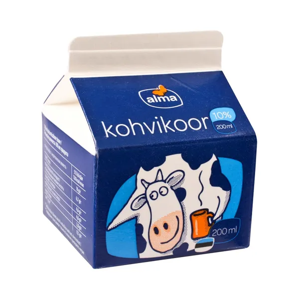 Kohvikoor 10%, ALMA, 200 ml