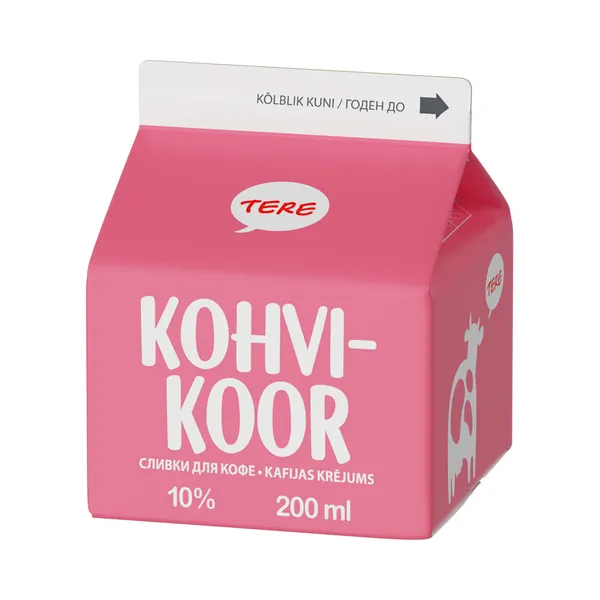 Kohvikoor 10%, TERE, 200 ml