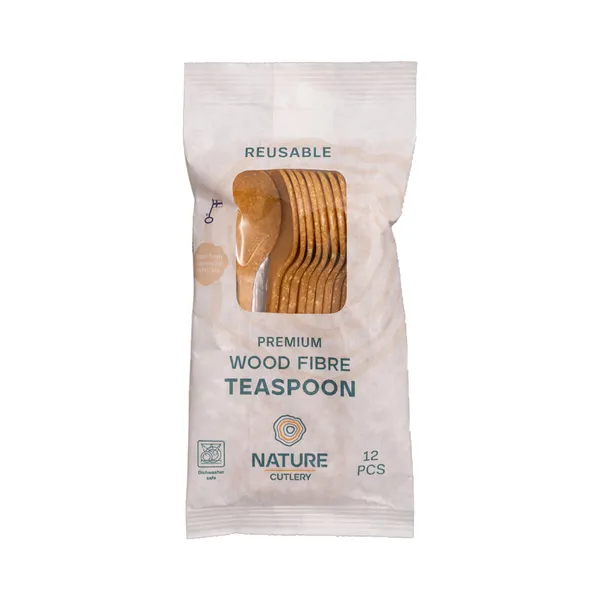 Kohvilusikas Premium NATURE LINE puitkiust korduvkasutatav, 12tk/pakk