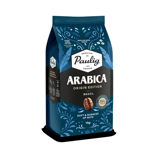 Kohvioad Arabica Origin Edition Brazil, PAULIG, 1kg
