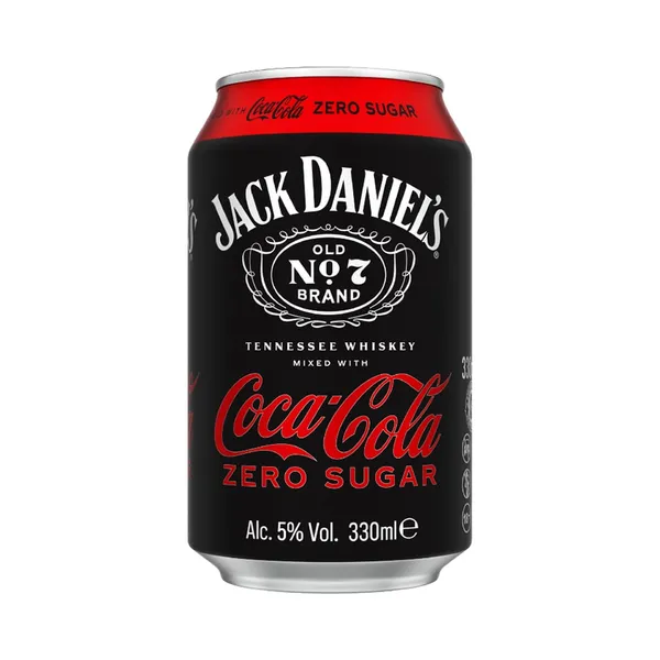 Kokteilijook Jack Daniels & Coca-Cola Zero, JACK DANIEL'S, 330 ml