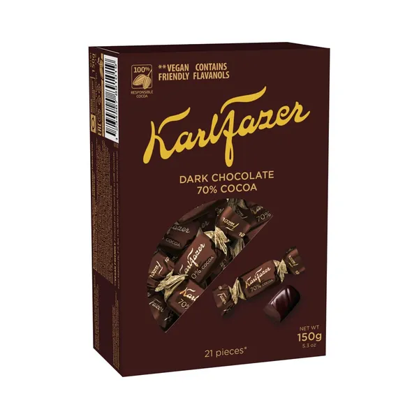 Kommikarp Dark 70%, KARL FAZER, 150 g