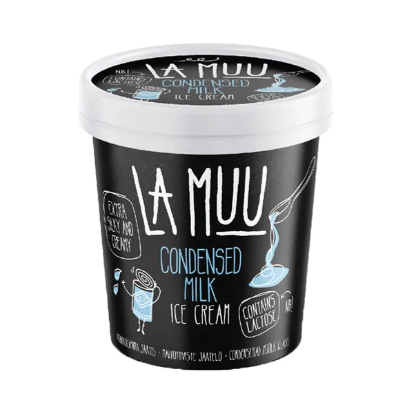 Kondenspiimajäätis, LA MUU, 250 g
