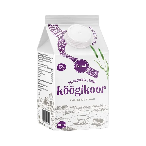 Köögikoor 15% laktoosivaba, FARMI, 400 g