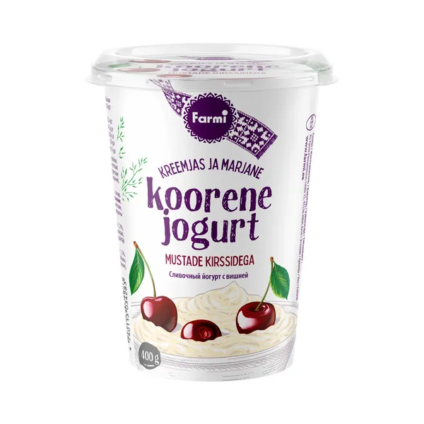 Koorene jogurt kirssidega, FARMI, 400 g