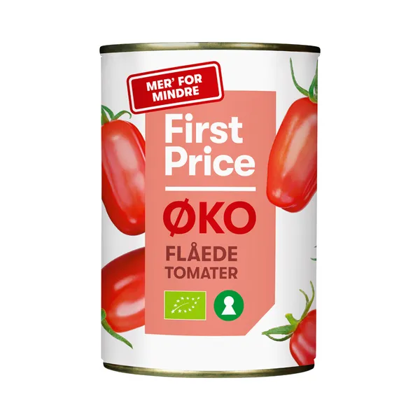 Kooritud mahe tomatid, FIRST PRICE, 400 g