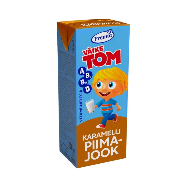 Kõrgkuum piimajook karamelli ja vitamiinidega, VÄIKE TOM, 200 ml