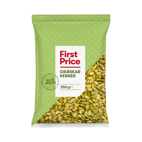 Kõrvitsaseemned, FIRST PRICE, 250 g