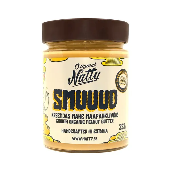 Kreemjas mahe maapähklivõie, NATTY ORIGINAL, 333g