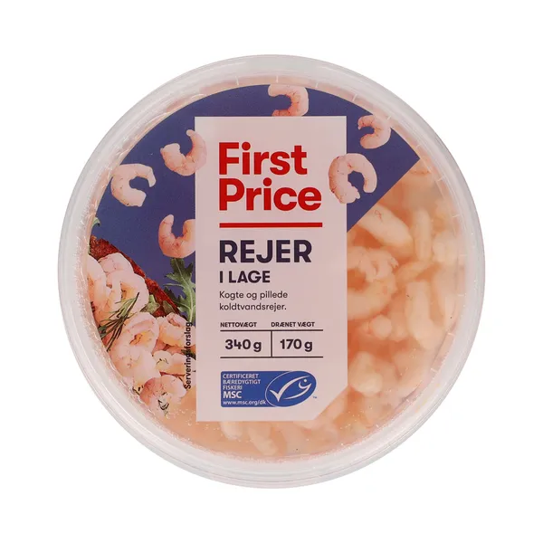 Krevetid soolvees, FIRST PRICE, 170 g