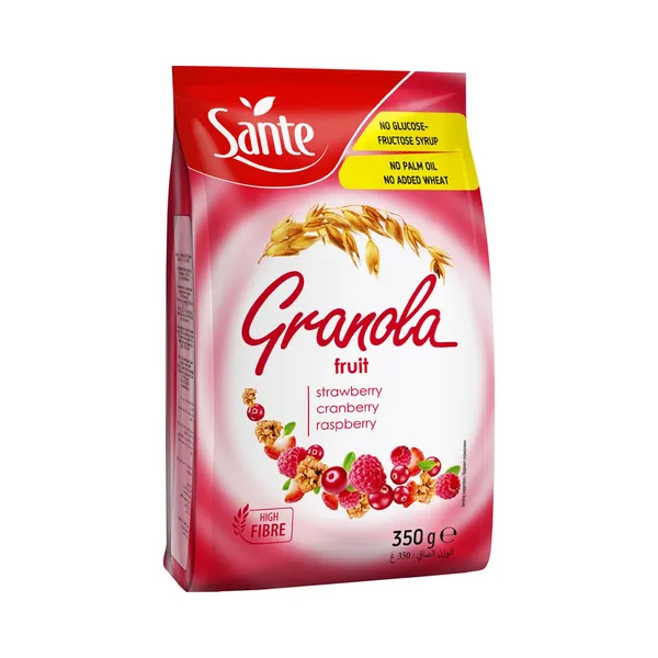 Krõbe müsli punaste marjadega, SANTE, 350 g