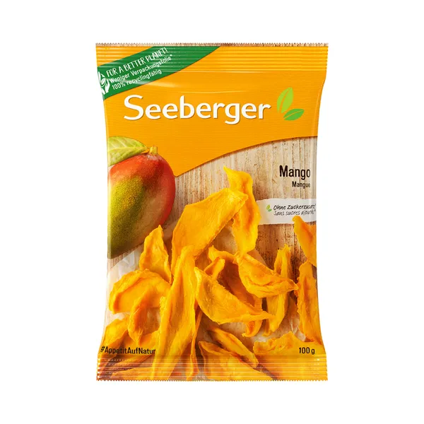 Kuivatatud mango, SEEBERGER, 100 g