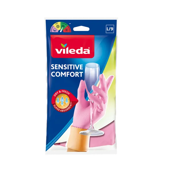 Kummikindad Sensitive L, VILEDA, 1 paar