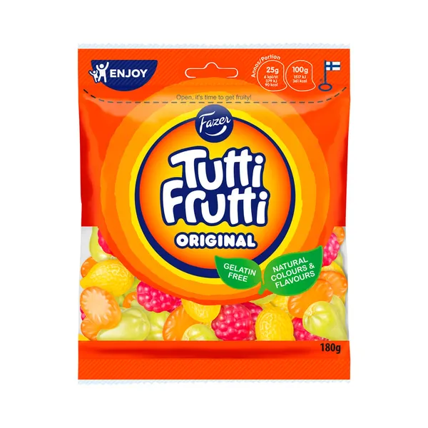 Kummikommid, TUTTI FRUTTI, 180 g