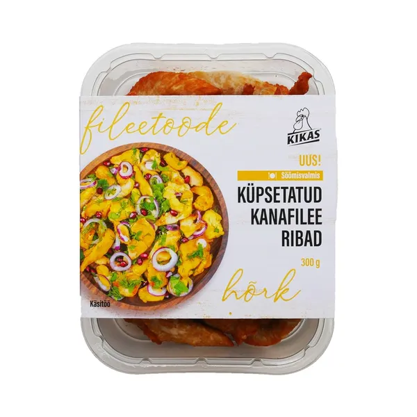 Küpsetatud kanafilee ribad, KIKAS, 300 g