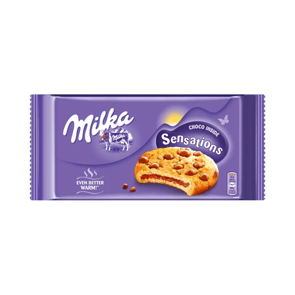 Küpsised Sensation šokolaaditäidisega, MILKA, 156 g