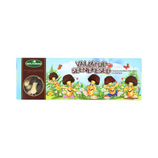 Küpsised šokolaadiga "Vallatud seenekesed", MILTONAS, 170 g