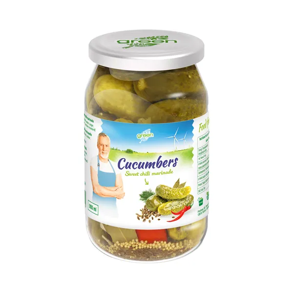 Kurgid sweet chili marinaadis, GREEN, 450 g neto