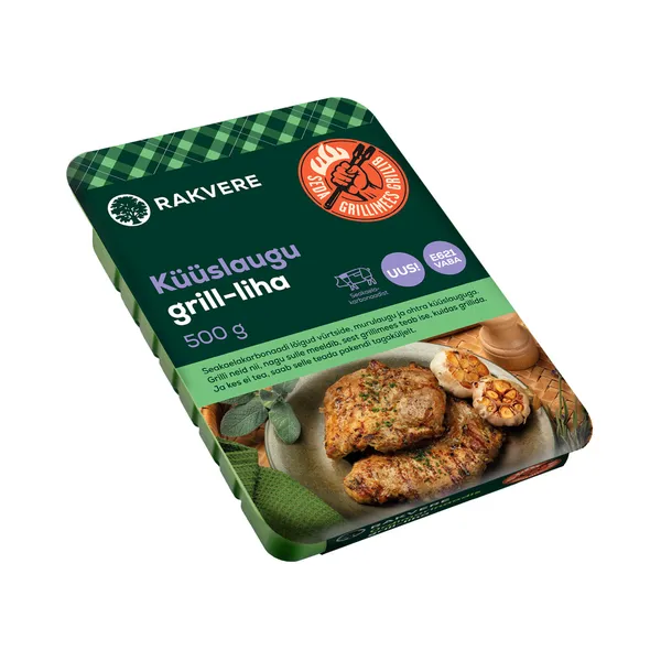 Küüslaugu grill-liha kaelakarbonaadist, RAKVERE, 500 g