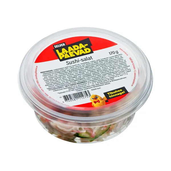 Laada sushi-salat, SELVERI KÖÖK, 170 g