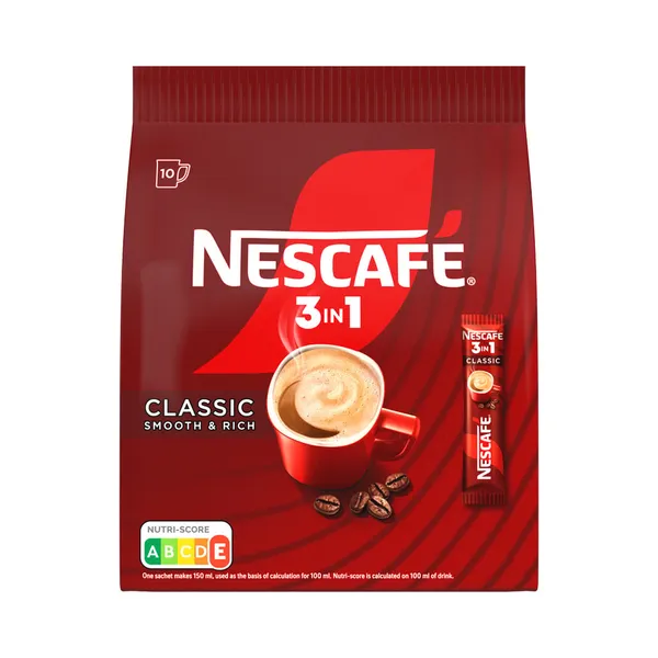 Lahustuv kohv Classic 3in1 (kott), NESCAFE, 10x16,5 g