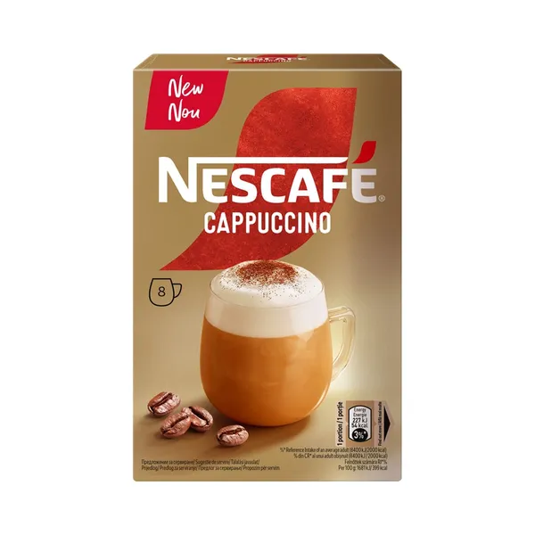 Lahustuv kohvijook Cappuccino 8x13.5g, NESCAFE, 108 g
