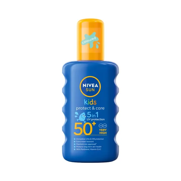Laste Päikesekaitsesprei SPF50+ Protect & Care, NIVEA SUN, 200 ml