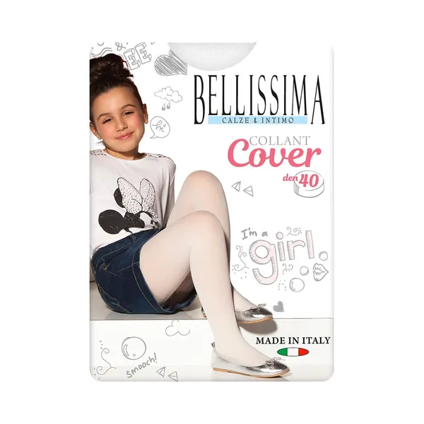 Laste sukkpüksid Cover 40 den bianco 8, BELLISSIMA, 1 paar
