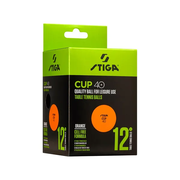 Lauatennise pallid Cup 40+ oranž, STIGA SPORTS, 12 tk