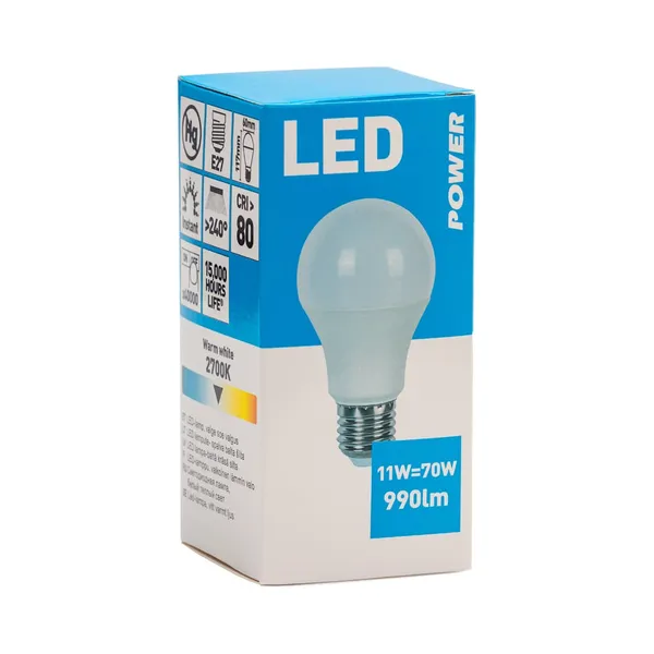 LED lamp GLS 990LM E27, POWER, 1 tk