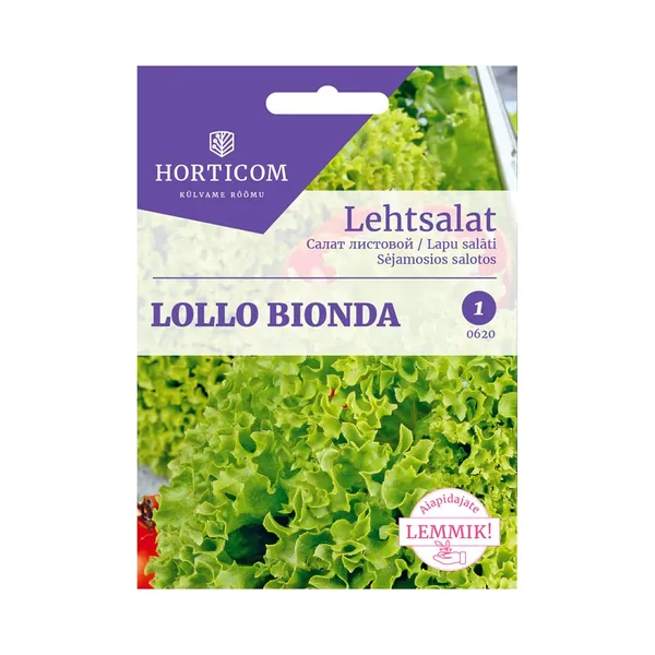 Lehtsalat Lollo Bionda, HORTICOM, 1 pk