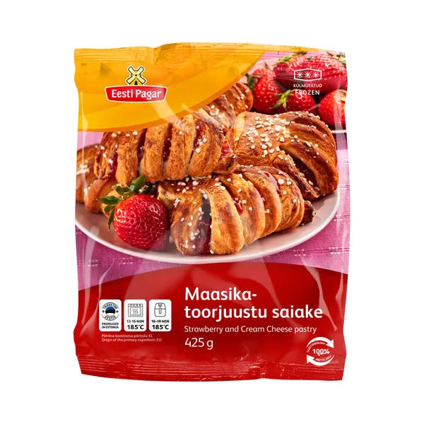 Maasika-toorjuustusaiake, EESTI PAGAR, 425 g