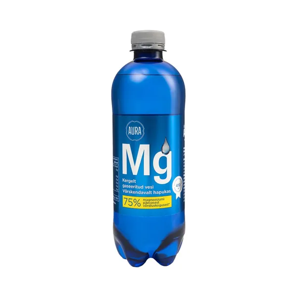 Magneesiumi vesi gaasiga, AURA, 500 ml