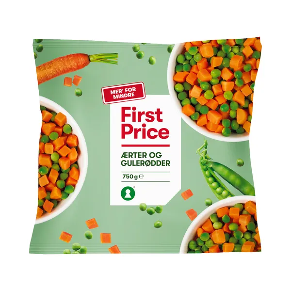 Magusad herned porgandiga, FIRST PRICE, 750 g